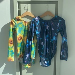 gymnastic leotards x 2